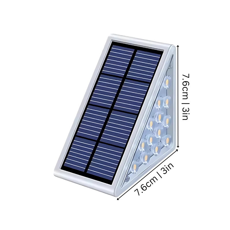 Solar Buitenlamp met Bewegingssensor IP65 Waterdicht voor Trap Tuinpad Automatische Trapverlichting LED | Sansoti