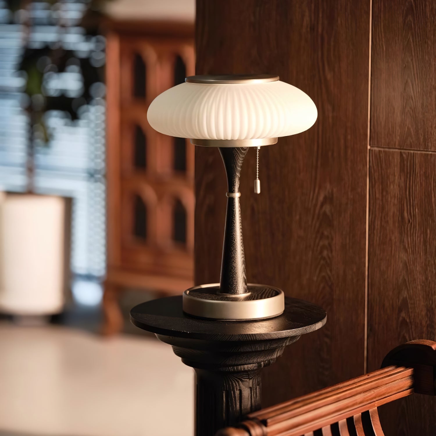 Tafellamp met Paddenstoelkap – Vintage Designverlichting voor Bureaus en Nachtkastjes | Sansoti