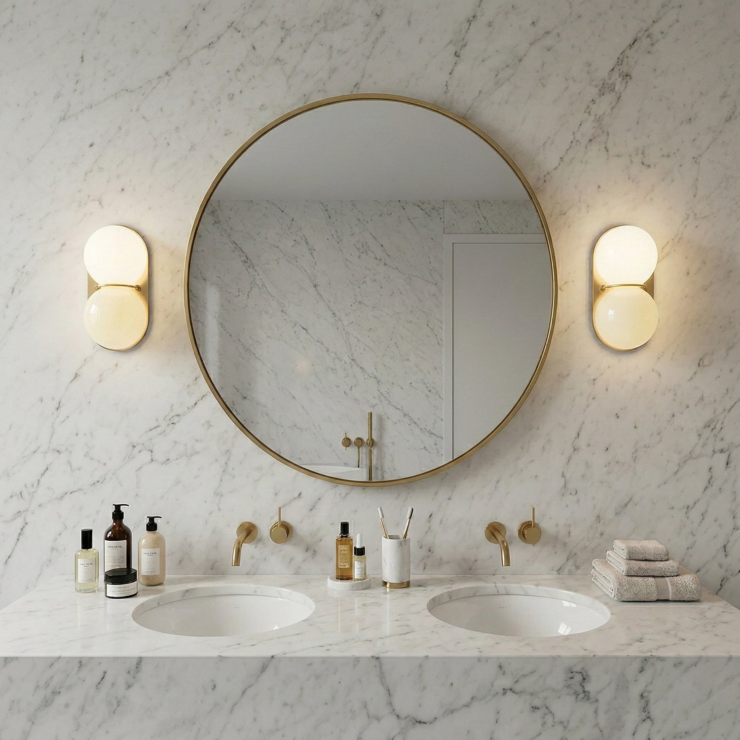 Moderne Dubbele Glazen Wandlamp – Speelse Verlichting met Gekleurde Glazen voor Slaapkamer & Kinderkamer | Sansoti