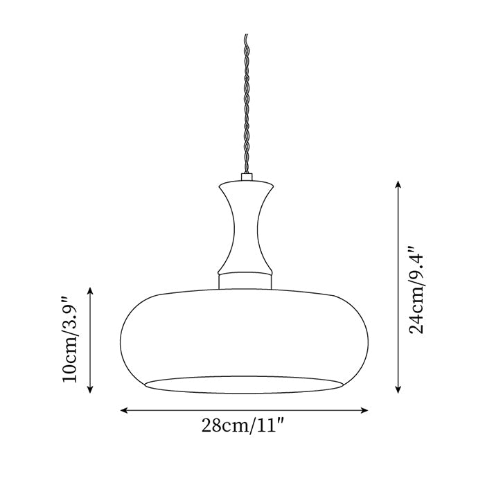 Amber glazen hanglamp – warme sfeerverlichting voor woonkamer en eetkamer | Sansoti