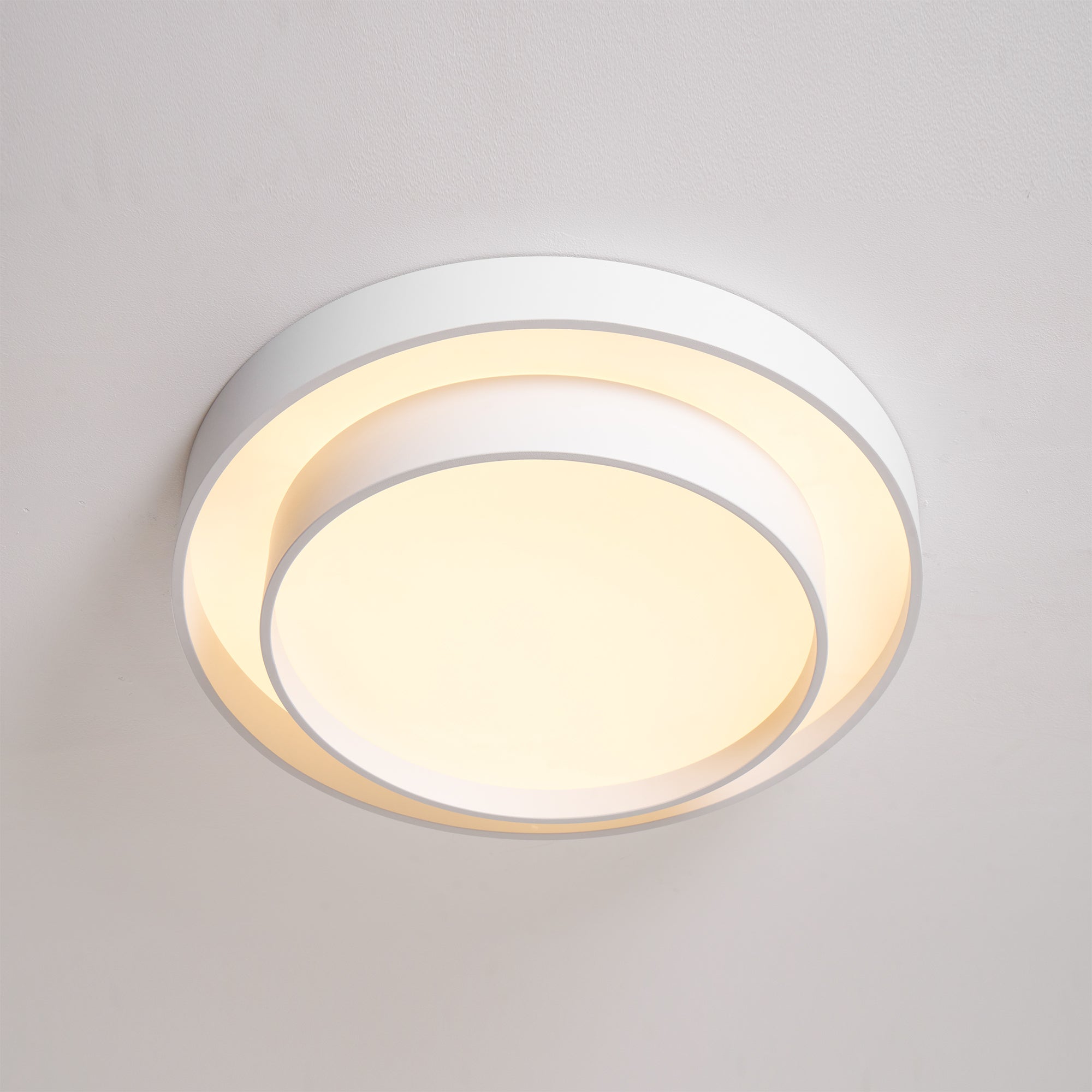 Plafondlamp Cilinder IJzer Acryl Wit Grijs Zwart Woonkamer Slaapkamer LED 3000K 4000K 6000K Ø40 Ø50 Ø60cm Plafonnière Dimbaar | Sansoti