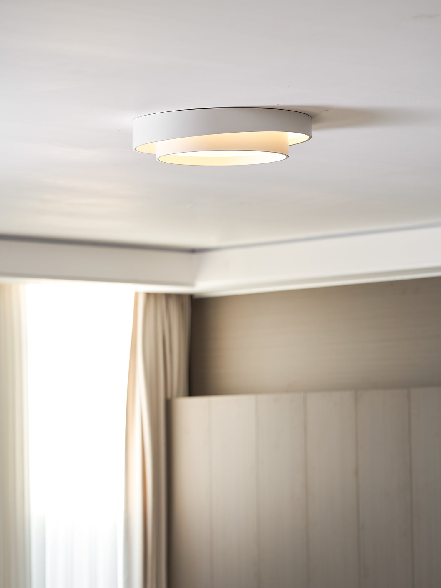 Plafondlamp Cilinder IJzer Acryl Wit Grijs Zwart Woonkamer Slaapkamer LED 3000K 4000K 6000K Ø40 Ø50 Ø60cm Plafonnière Dimbaar | Sansoti