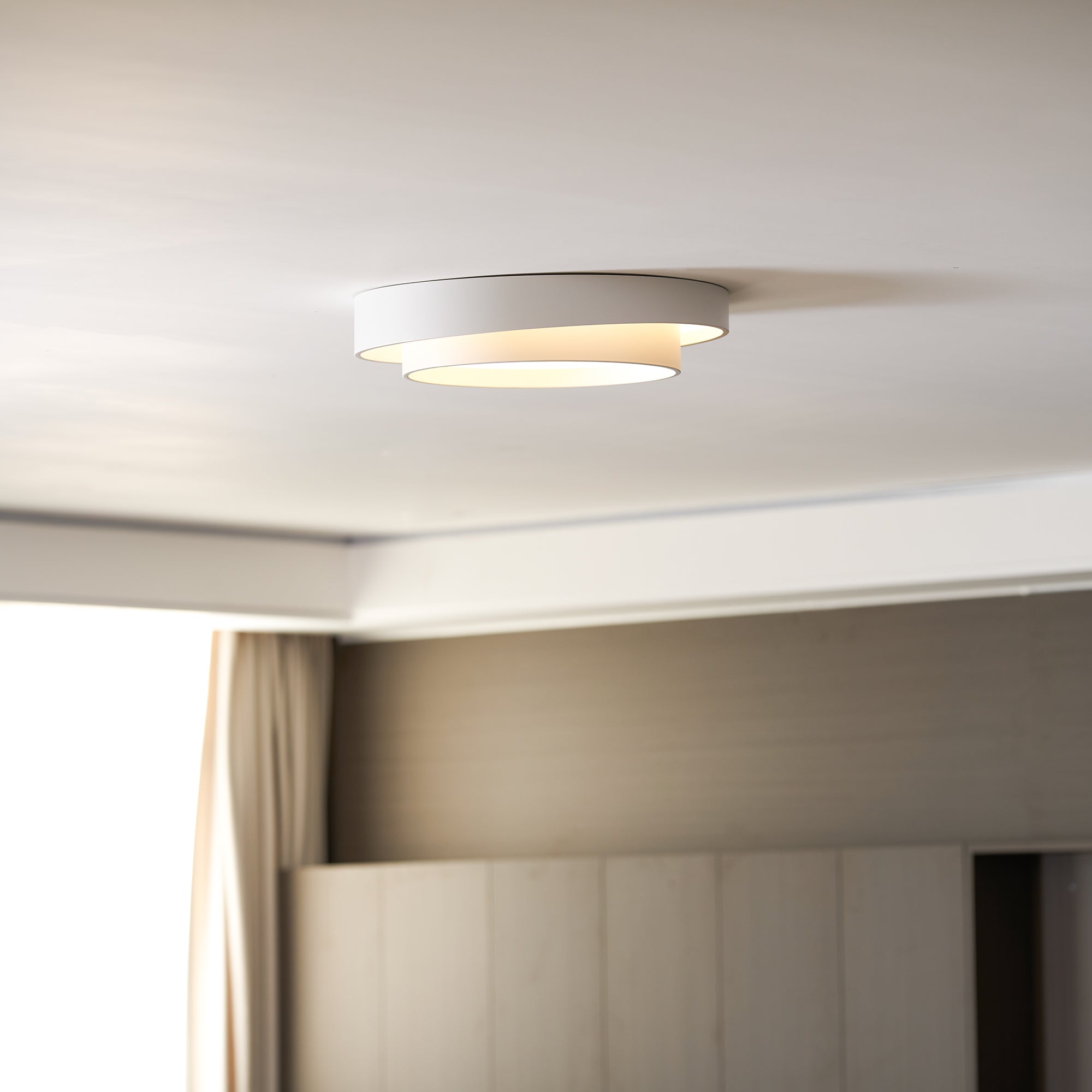 Plafondlamp Cilinder IJzer Acryl Wit Grijs Zwart Woonkamer Slaapkamer LED 3000K 4000K 6000K Ø40 Ø50 Ø60cm Plafonnière Dimbaar | Sansoti