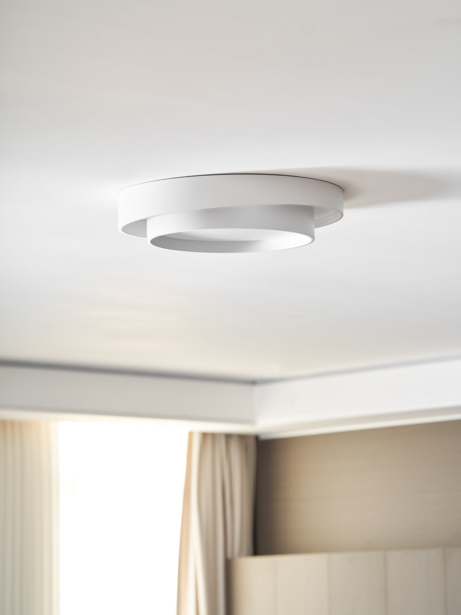 Plafondlamp Cilinder IJzer Acryl Wit Grijs Zwart Woonkamer Slaapkamer LED 3000K 4000K 6000K Ø40 Ø50 Ø60cm Plafonnière Dimbaar | Sansoti