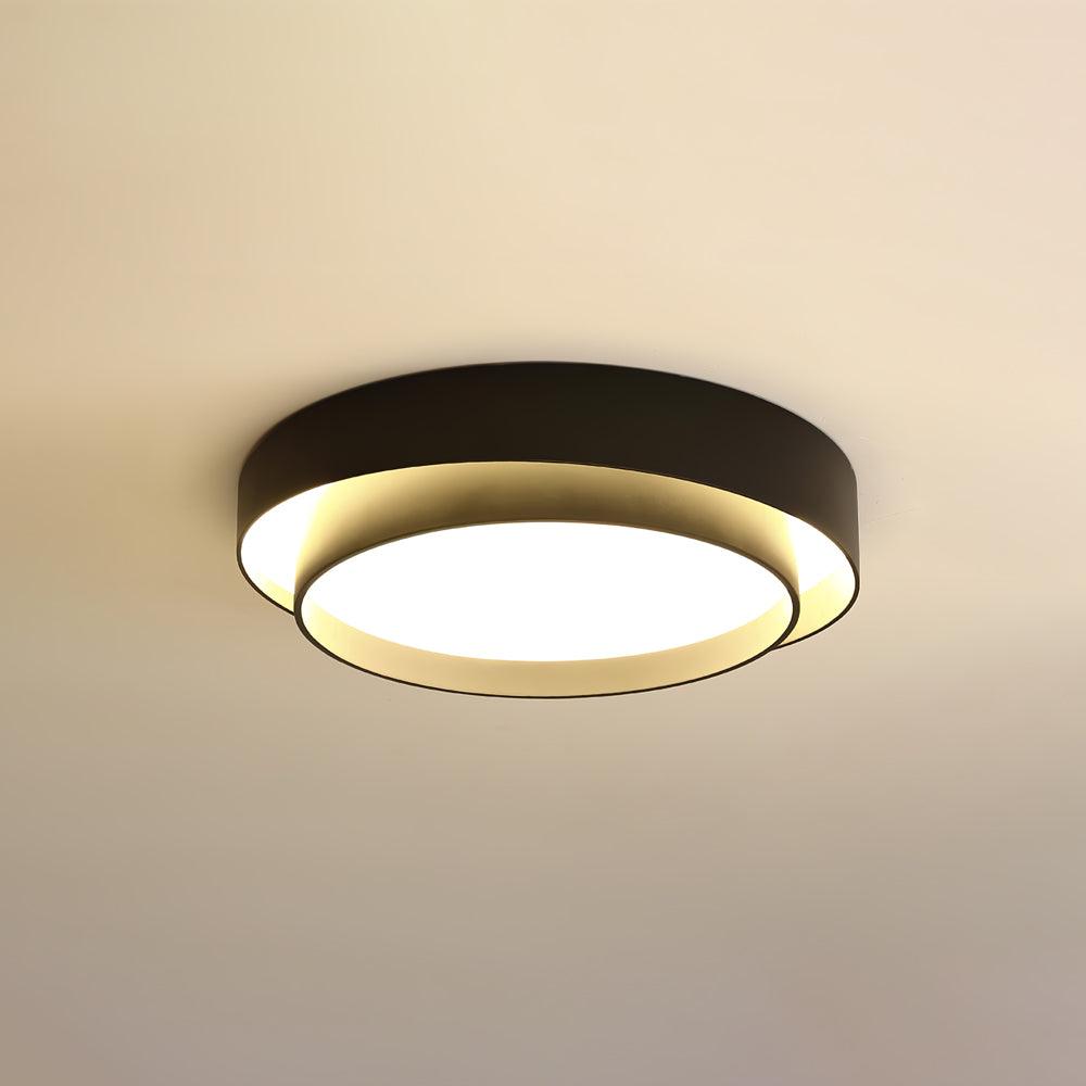 Plafondlamp Cilinder IJzer Acryl Wit Grijs Zwart Woonkamer Slaapkamer LED 3000K 4000K 6000K Ø40 Ø50 Ø60cm Plafonnière Dimbaar | Sansoti