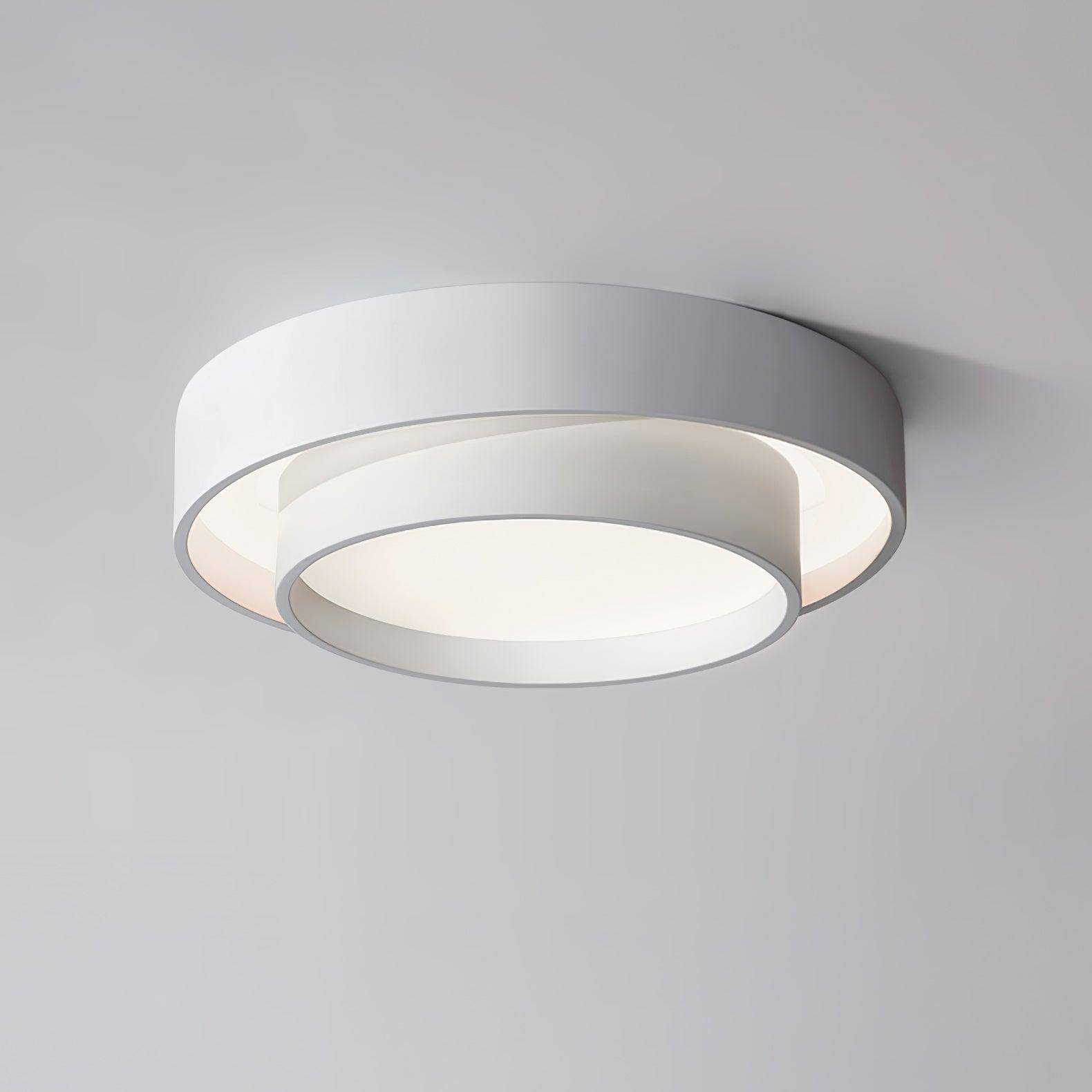 Plafondlamp Cilinder IJzer Acryl Wit Grijs Zwart Woonkamer Slaapkamer LED 3000K 4000K 6000K Ø40 Ø50 Ø60cm Plafonnière Dimbaar | Sansoti