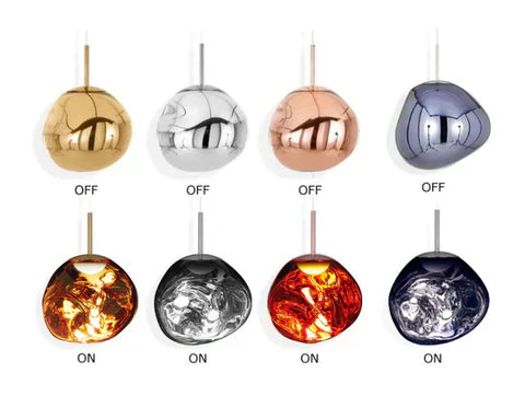 Hanglamp Lava Design Led Rond Goud Zilver Rood Rookgrijs Woonkamer Slaapkamer | Sansoti
