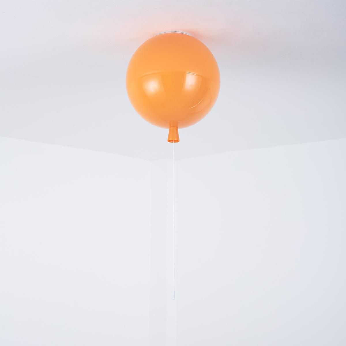 Ballonlampe Deckenleuchte Kunststoff Weiß Blau Rosa Orange Kinderzimmer Wohnzimmer Ø25 Ø30 Ø35cm Hängelampe Verspielter Zugschnur | Restfield
