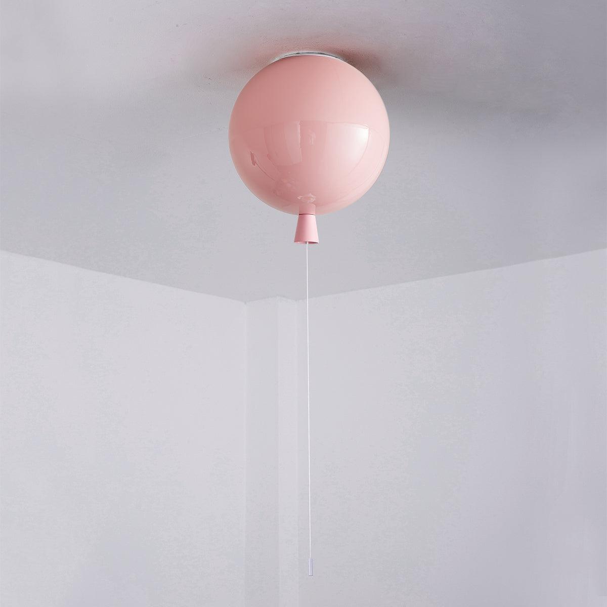 Ballonlampe Deckenleuchte Kunststoff Weiß Blau Rosa Orange Kinderzimmer Wohnzimmer Ø25 Ø30 Ø35cm Hängelampe Verspielter Zugschnur | Restfield