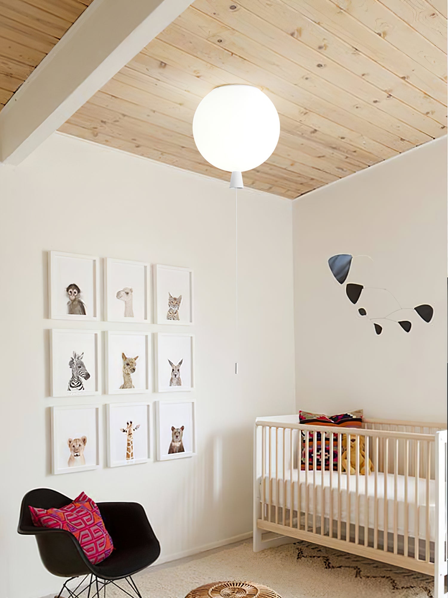Ballonlampe Deckenleuchte Kunststoff Weiß Blau Rosa Orange Kinderzimmer Wohnzimmer Ø25 Ø30 Ø35cm Hängelampe Verspielter Zugschnur | Restfield