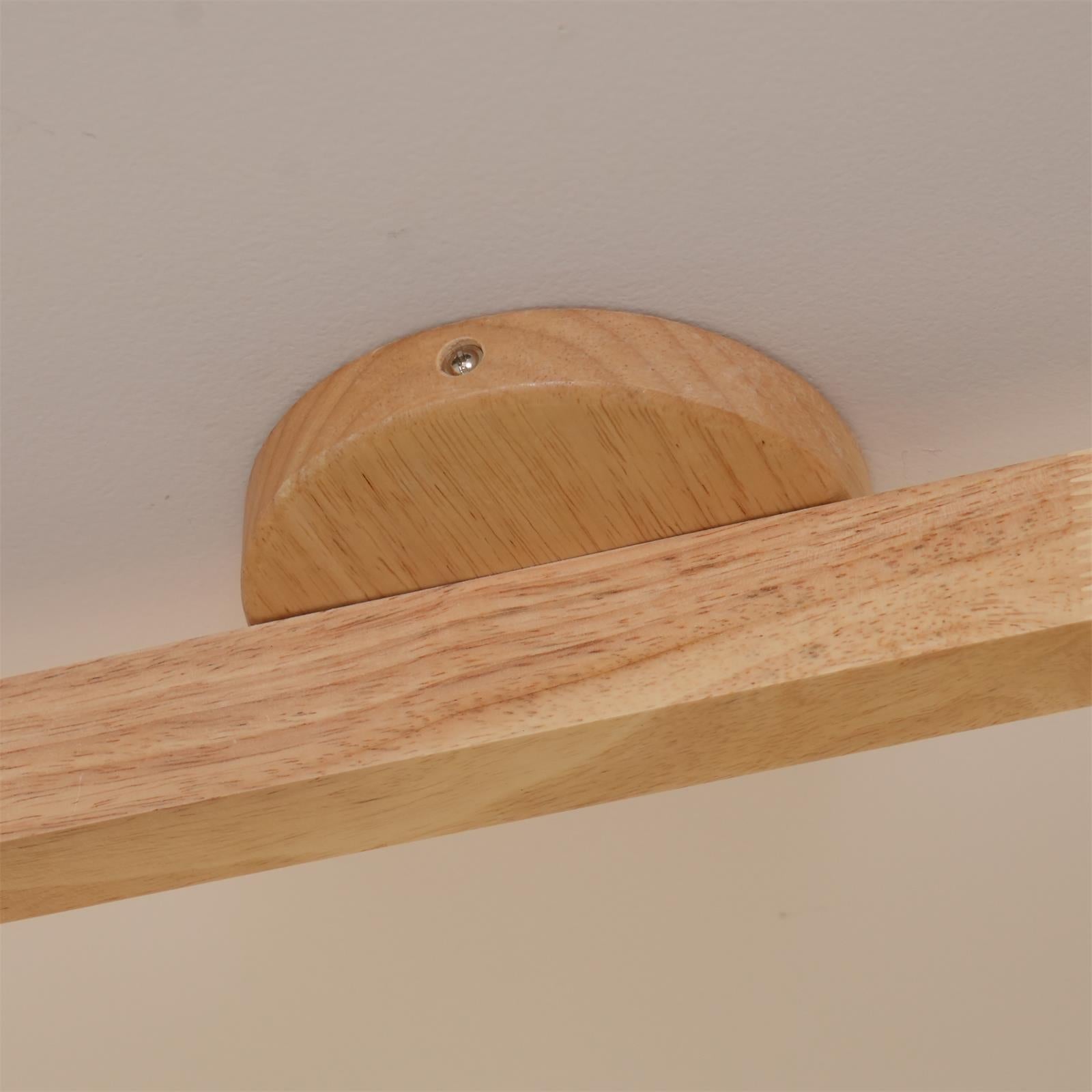 Holz Schienendeckenleuchte LED Holzoptik Gold Verstellbare Spots Wohnzimmer Küche Flur Skandinavisch Modern | Restfield