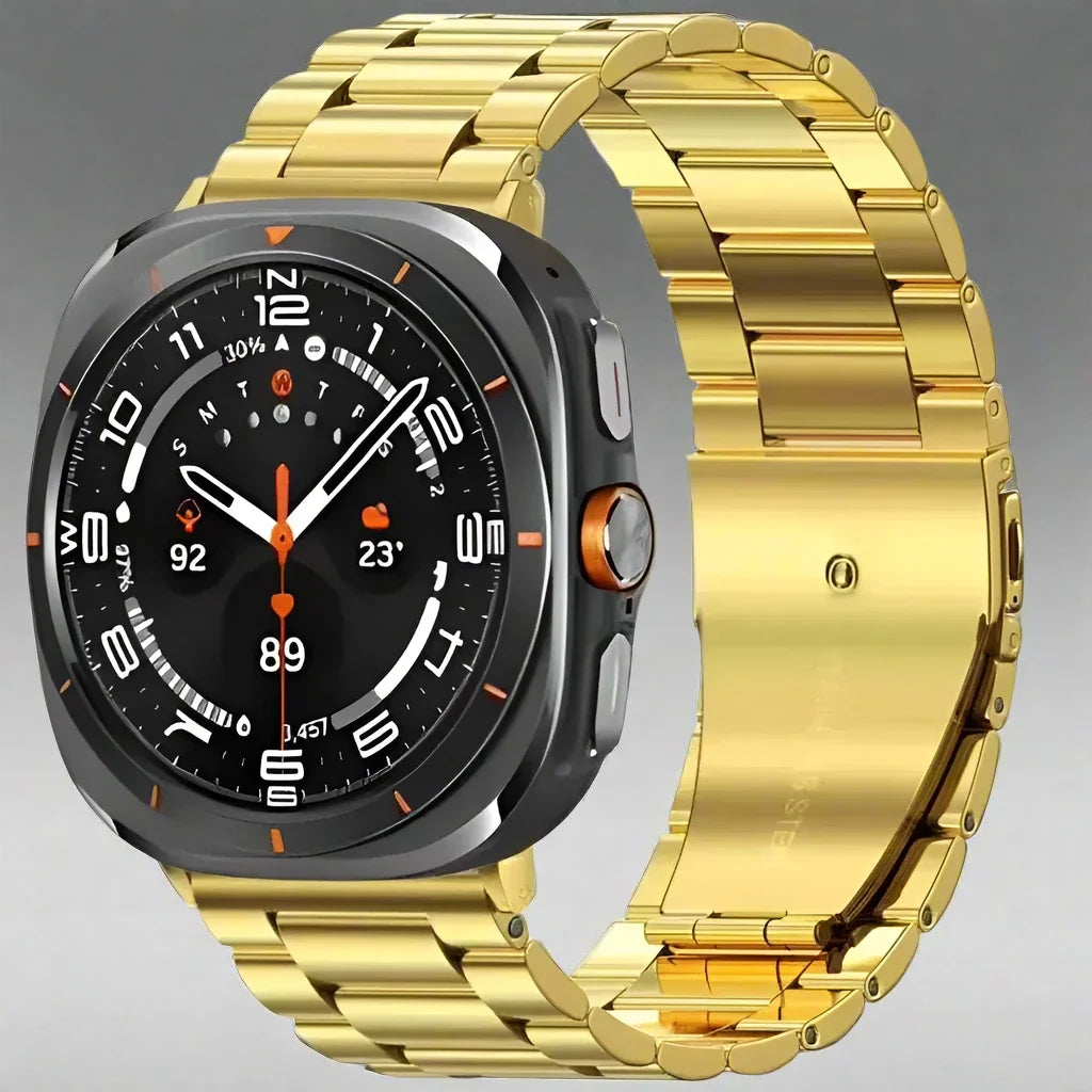 Stainless Steel Watch Band 47mm Smartwatch Metal Band Premium Finish Adjustable Wristband Elegant | Sansoti