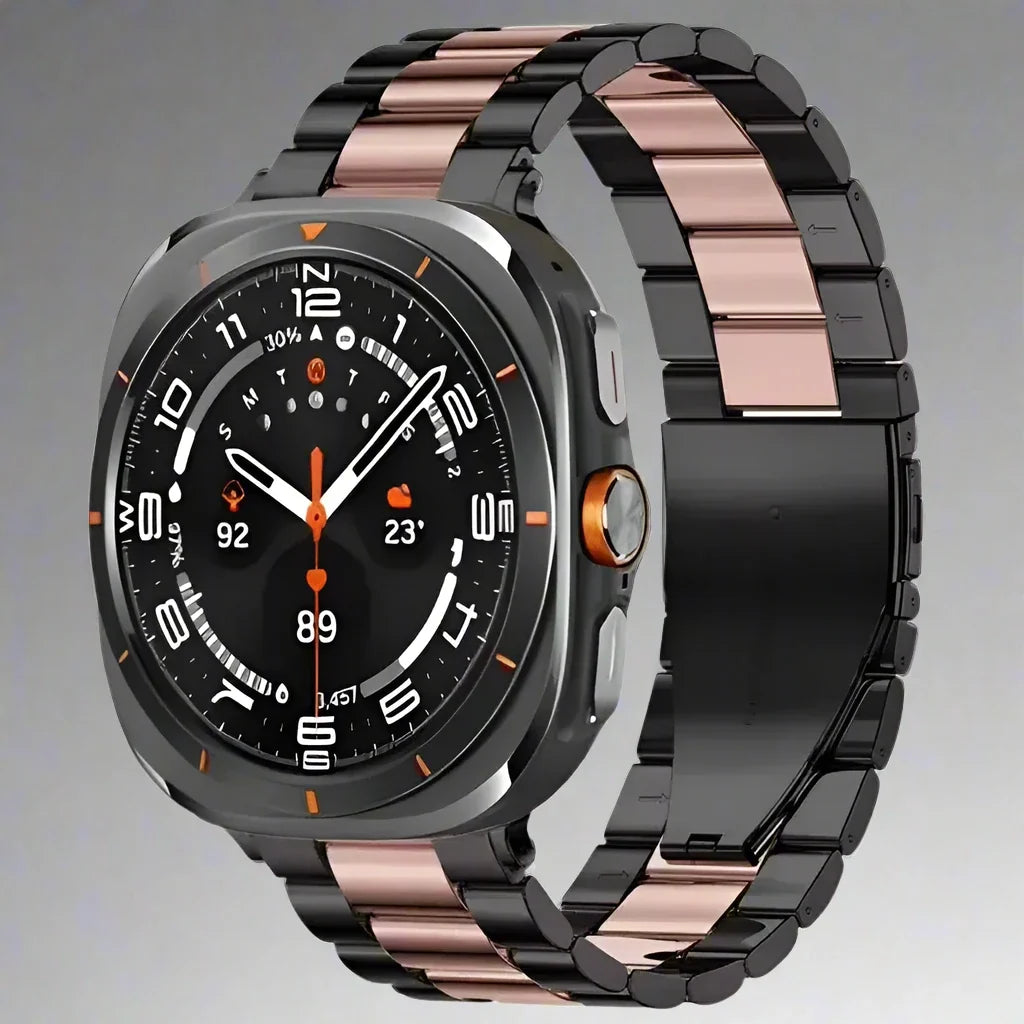 Stainless Steel Watch Band 47mm Smartwatch Metal Band Premium Finish Adjustable Wristband Elegant | Sansoti