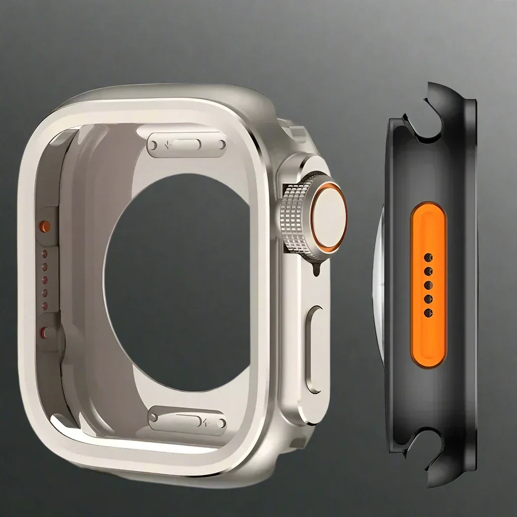 Titanium Smartwatch Protective Case 360° Full Protection 42-49mm Watch Housing Wearables Premium Case | Sansoti