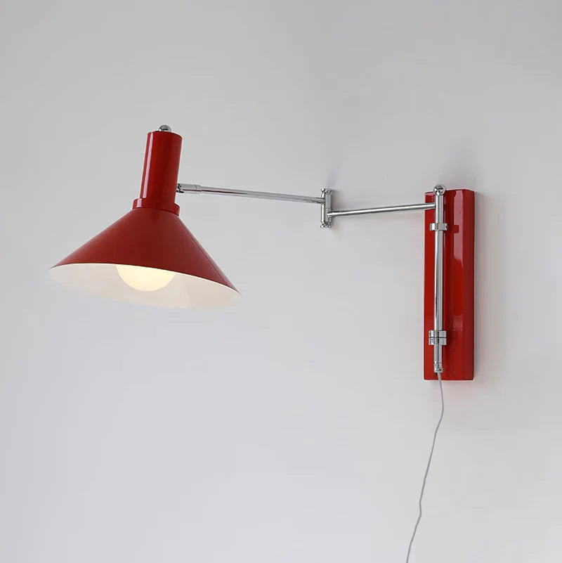 Verstelbare Metalen Wandlamp met Gelede Arm Industriële Stijl Muurverlichting Moderne Leeslamp | Sansoti