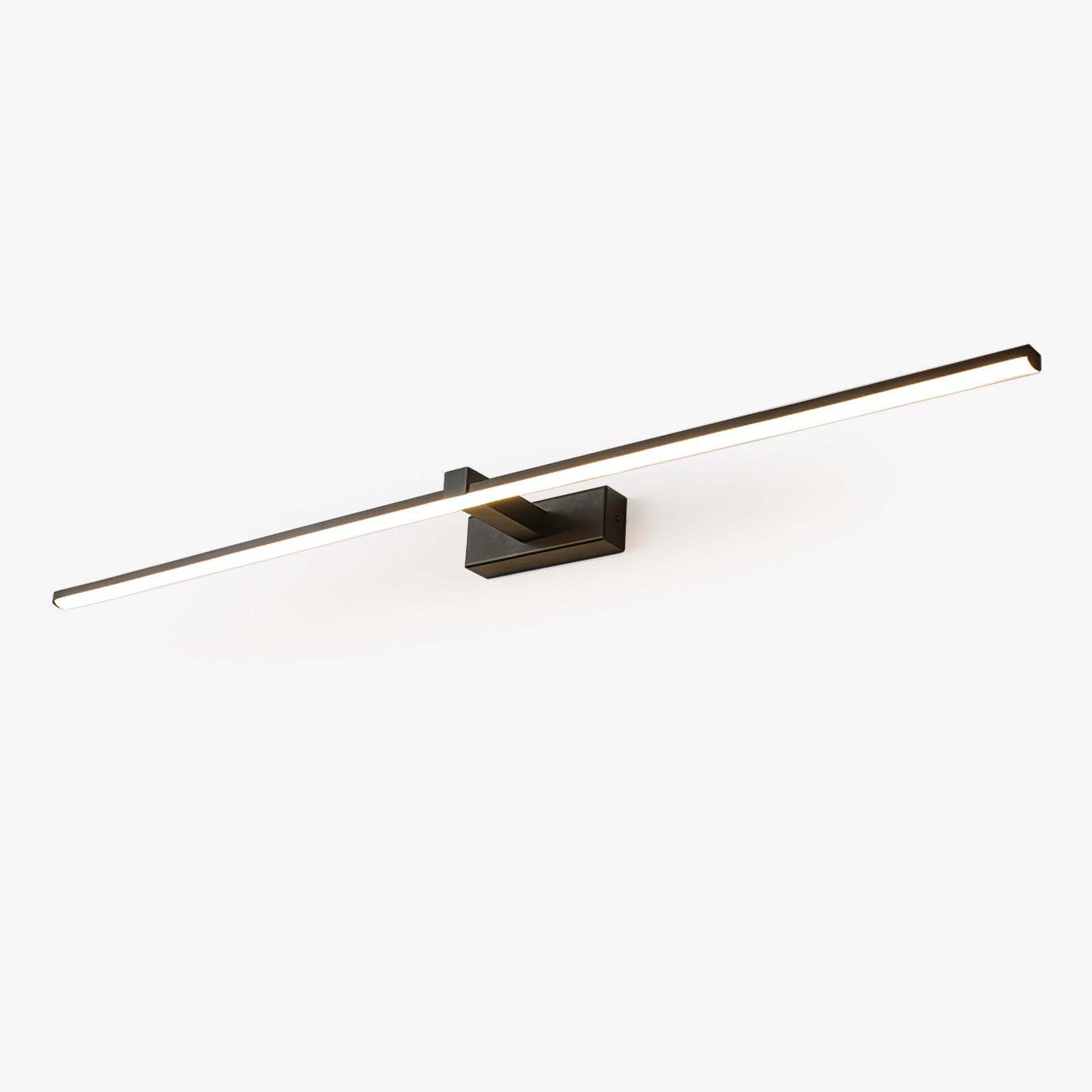Lineaire Spiegelverlichting Metaal – Geïntegreerde LED Wandlamp in Zwart – 3 Lengtes | Sansoti