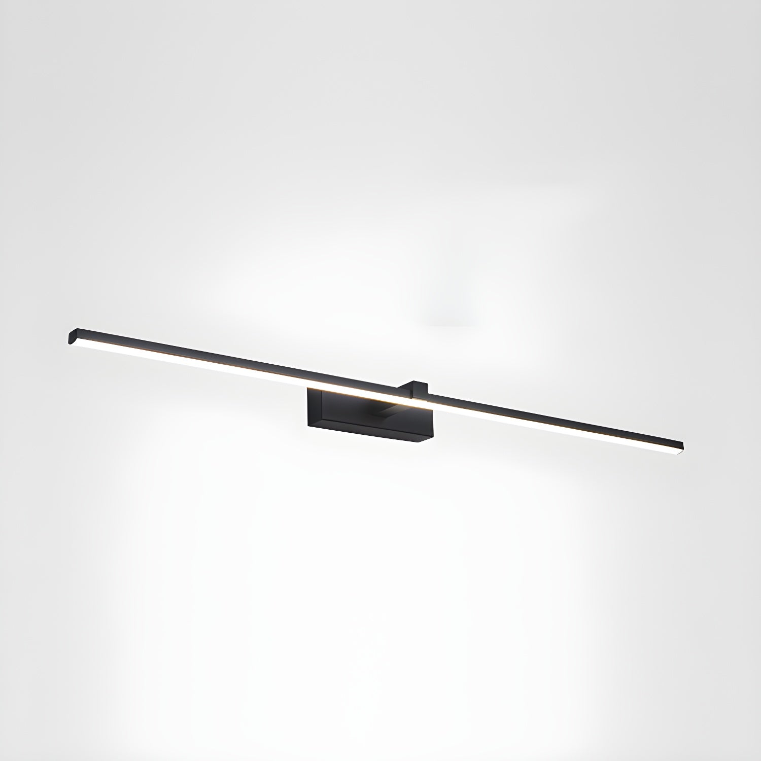 Lineaire Spiegelverlichting Metaal – Geïntegreerde LED Wandlamp in Zwart – 3 Lengtes | Sansoti