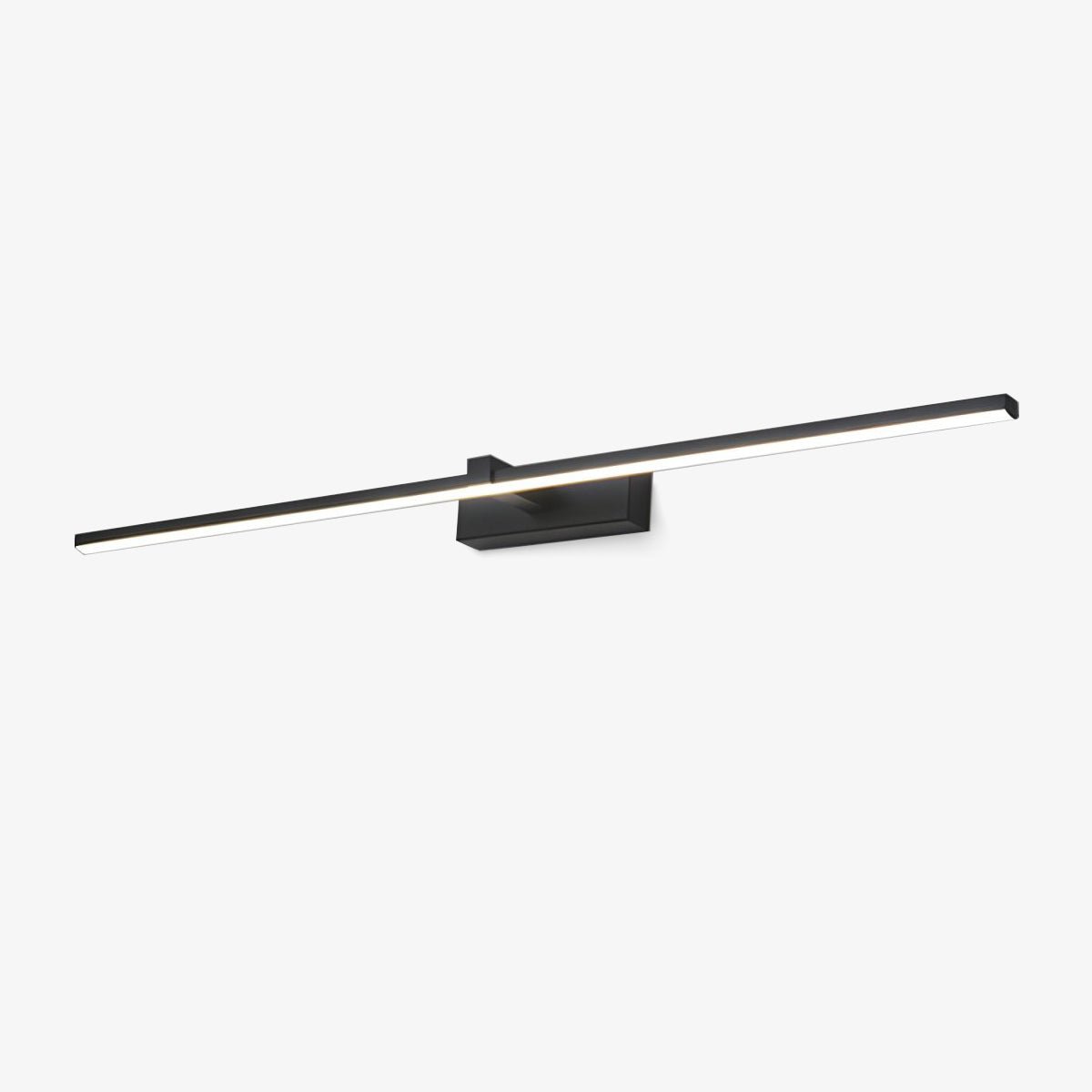 Lineaire Spiegelverlichting Metaal – Geïntegreerde LED Wandlamp in Zwart – 3 Lengtes | Sansoti