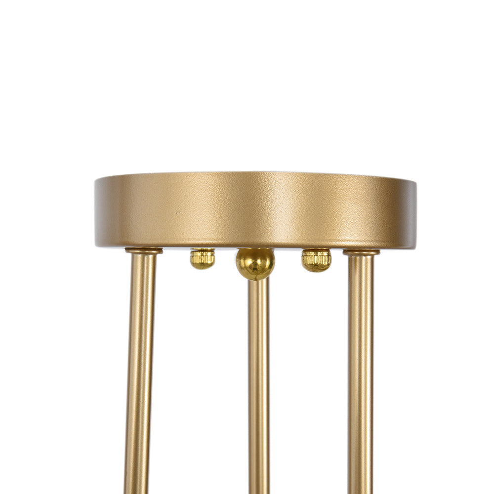 Lustre semi-plafonnier à 6 lumières en métal doré effet laiton, design Sputnik, ampoules E26 E27, 48 cm, salon | Sansoti