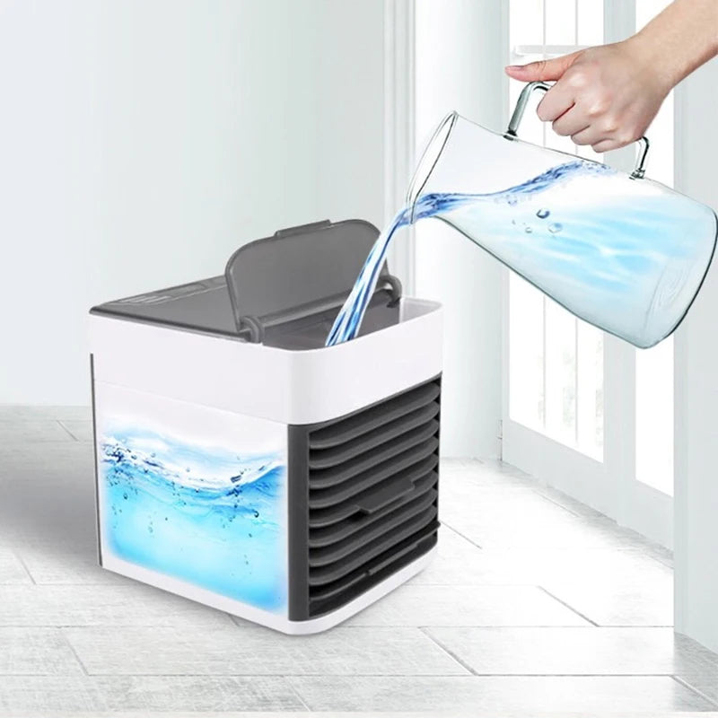 Draagbare Mini-Airco USB 28dB Fluistermotor Waterkoeling Kantoor & Thuis | Sansoti