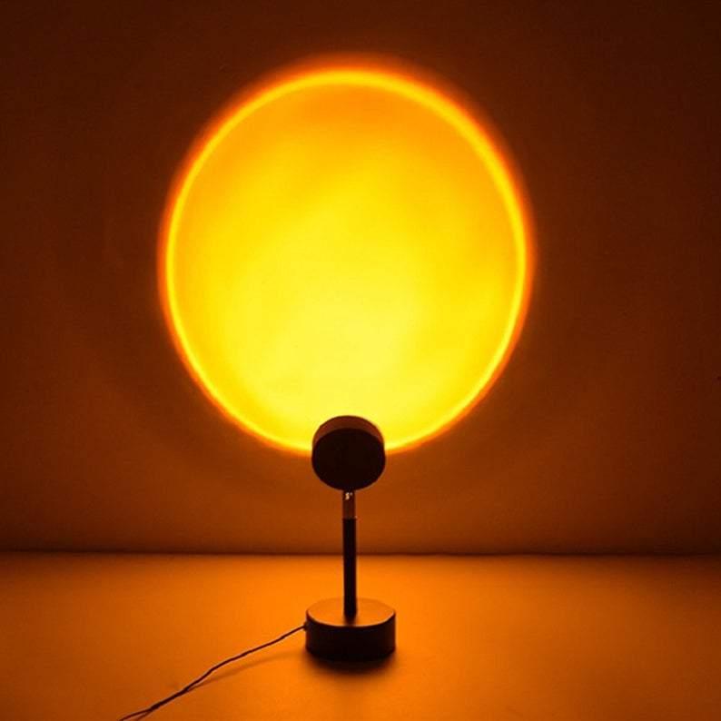 Tischlampe mit Sonnenuntergangsprojektion Stimmungslicht LED Dimmbares Nachtlicht für Schlafzimmer Wohnzimmer Ambiente | Sansoti