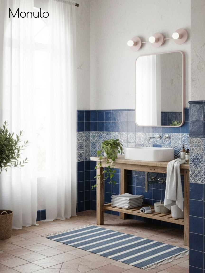Minimalistische Badkamerlamp met Drie Lichtpunten - Verkrijgbaar in Meerdere Kleuren | Sansoti
