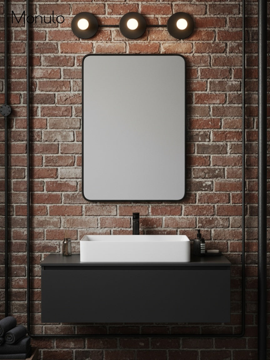 Minimalistische Badkamerlamp met Drie Lichtpunten - Verkrijgbaar in Meerdere Kleuren | Sansoti