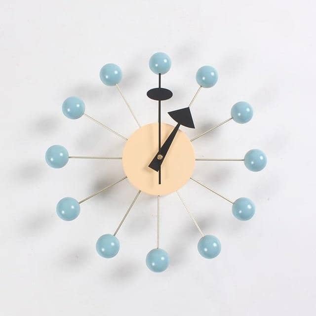 Minimalistische Abstracte Wandklok met 3D-Baldesign 32 cm – Stille Quartzuurwerk Modern Interieur | Sansoti
