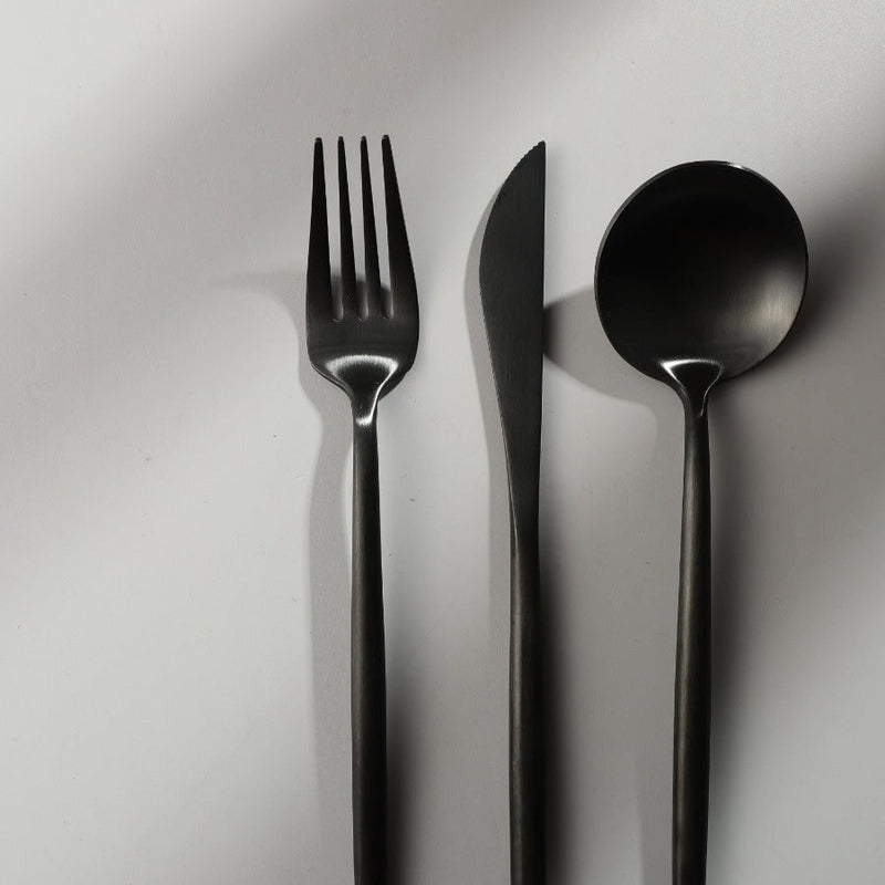 Bestek Set 18/10 RVS met Titanium Coating voor Moderne Gedekte Tafels 4 tot 16 Personen Elegante Tafelbestek | Sansoti