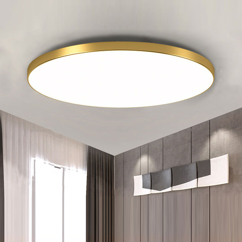 Vlakke Plafondlamp Ultra-Dun LED-Armatuur Scandinavisch Design Dimbaar Sfeerlicht Woonkamer Slaapkamer | Sansoti