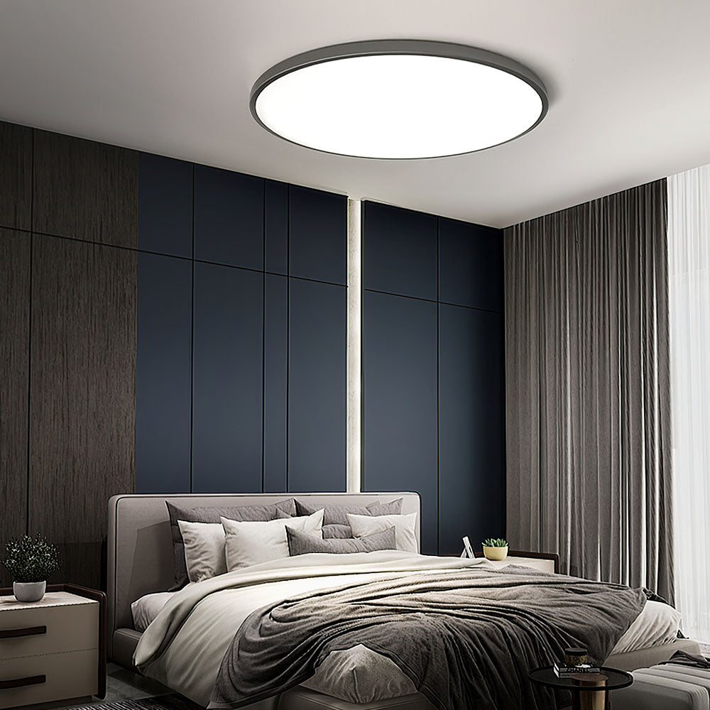 Vlakke Plafondlamp Ultra-Dun LED-Armatuur Scandinavisch Design Dimbaar Sfeerlicht Woonkamer Slaapkamer | Sansoti