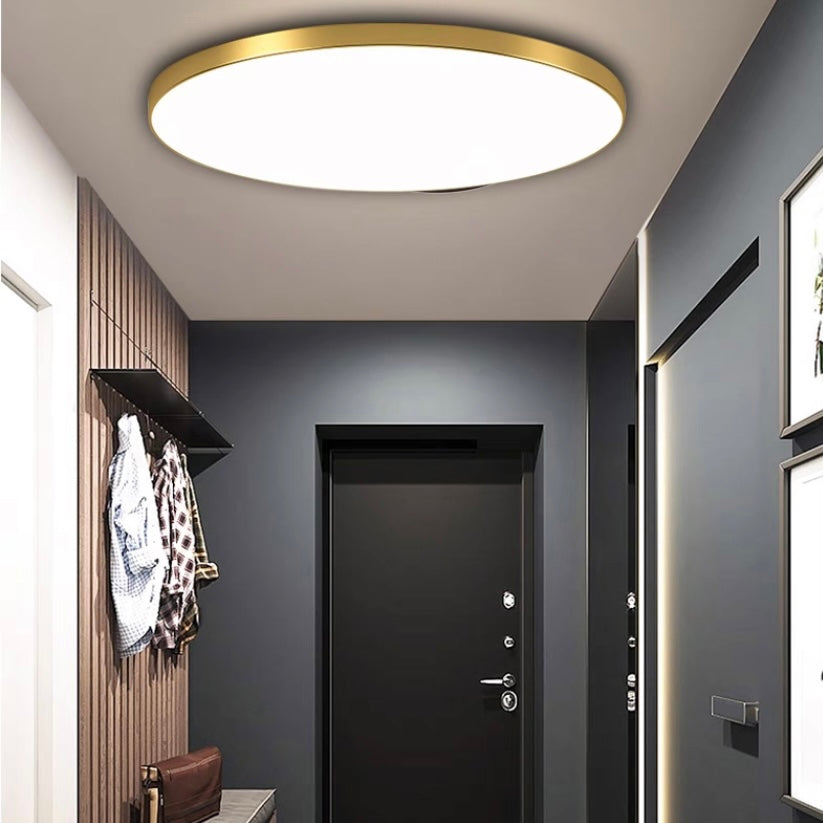 Vlakke Plafondlamp Ultra-Dun LED-Armatuur Scandinavisch Design Dimbaar Sfeerlicht Woonkamer Slaapkamer | Sansoti