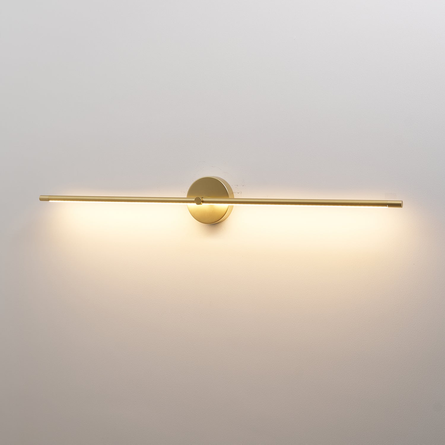 Edge Lineaire LED Wandlamp – 68/98/128 cm – Zwart/Goud – Warm/Neutraal/Koel Wit – Dimbaar Beschikbaar – Badkamer/Spiegel/Kunstverlichting | Sansoti