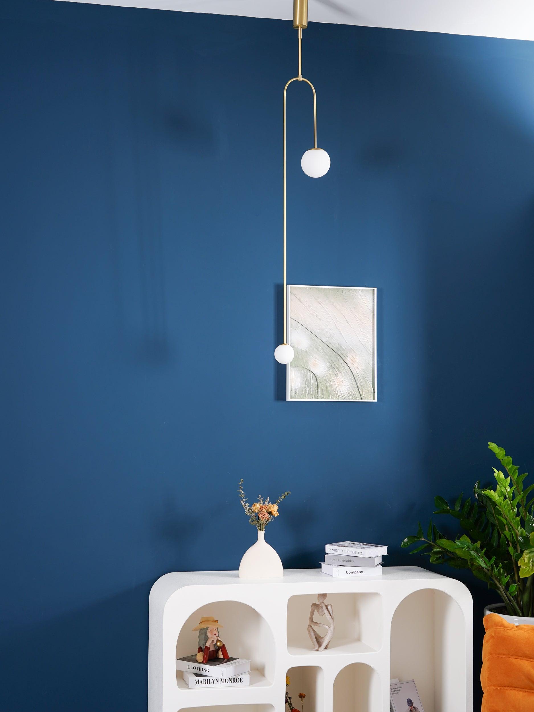 Mobiel Plafondlamp met Glazen Bollen – Modern Messing of Zwart Design – 9 Configuraties – G9 & G4 Fitting | Sansoti