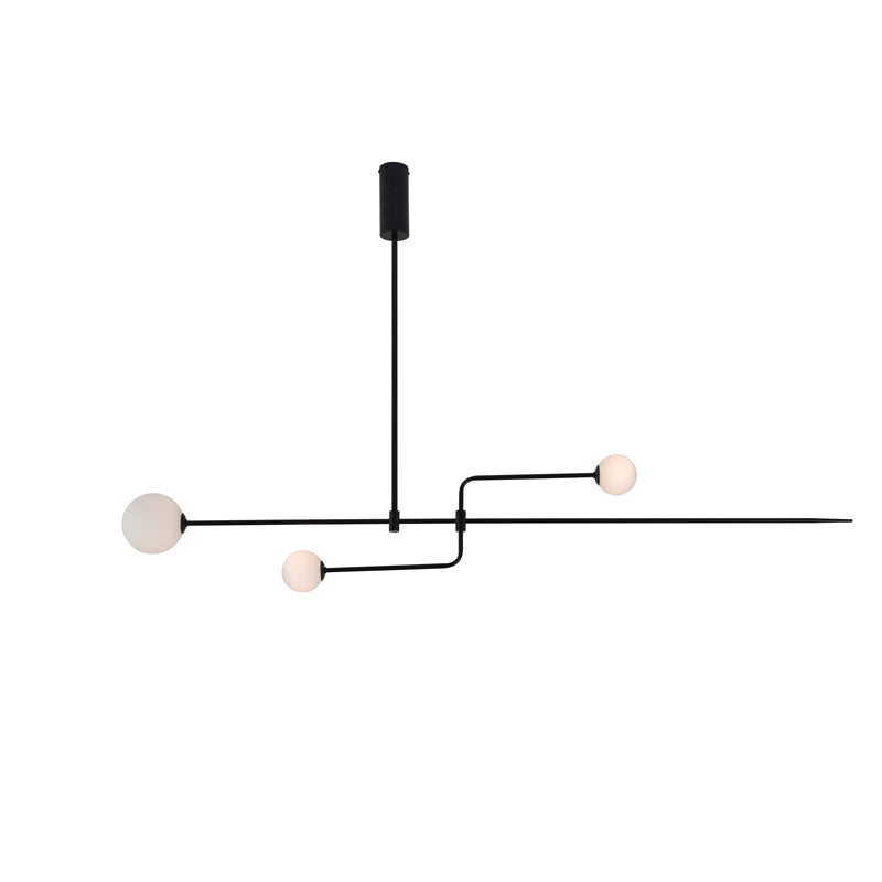 Mobiel Plafondlamp met Glazen Bollen – Modern Messing of Zwart Design – 9 Configuraties – G9 & G4 Fitting | Sansoti