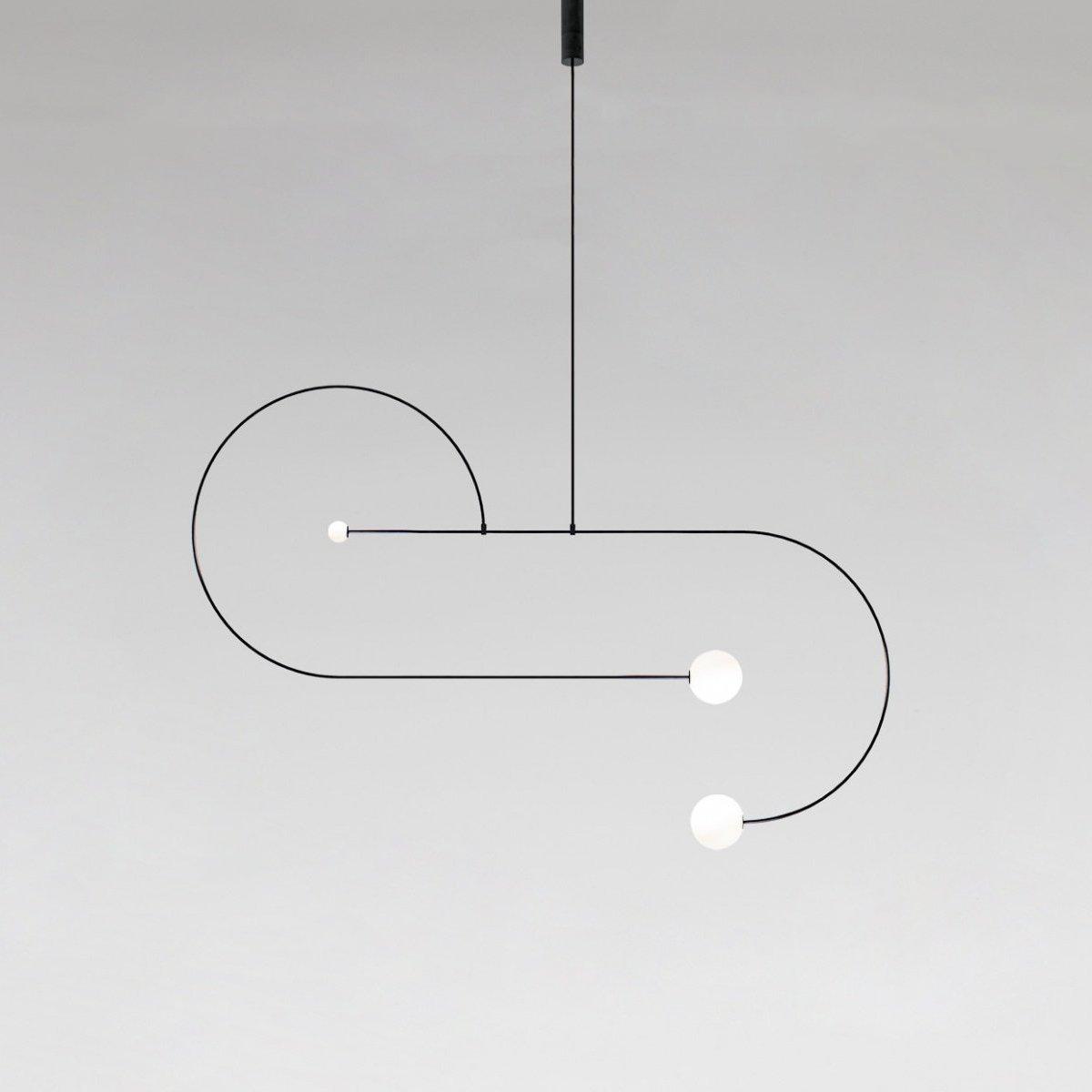 Mobiel Plafondlamp met Glazen Bollen – Modern Messing of Zwart Design – 9 Configuraties – G9 & G4 Fitting | Sansoti