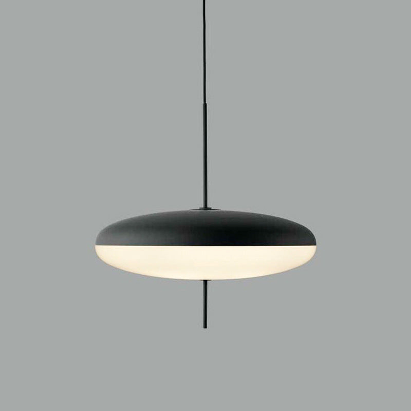 Opaalwitte Schijfhanglamp Elliptisch Design Glas-Effect Polymeer 3-4 Lichtpunten E26/E27 Moderne Designlamp Scandinavische Stijl Zwart of Wit Scandinavisch Interieur | Sansoti