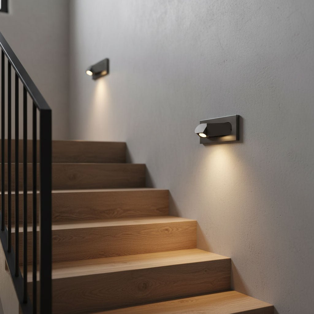 LED wandlamp met verborgen schakelaar – druk in, druk uit – verstelbare kop voor leeslicht naast bed | Sansoti