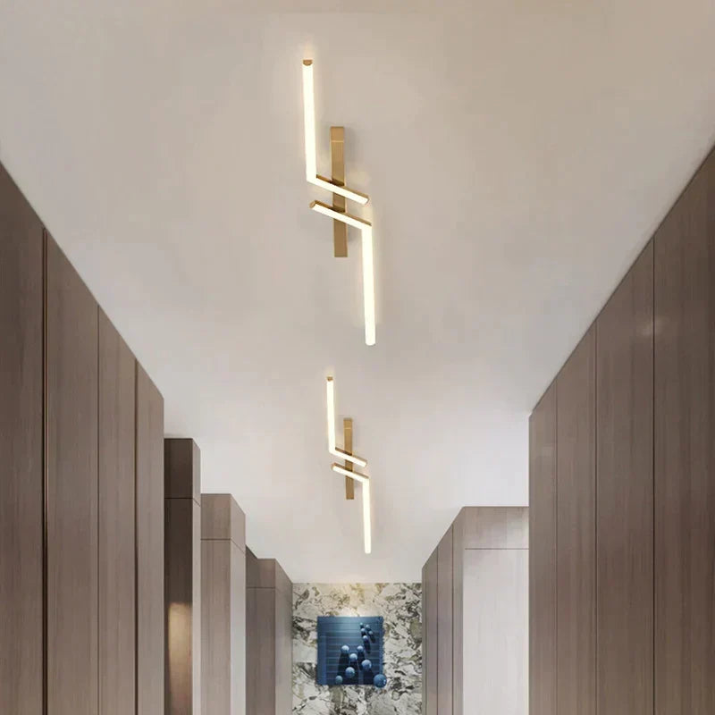 LED-Deckenleuchte, dimmbar, rechteckig, Gold, Schwarz, 60–120 cm, moderne Deckenbeleuchtung, Wohnzimmer, Schlafzimmer | Sansoti