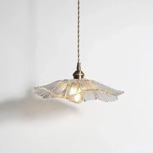 Pendant Lamp Flower Design with Glass Shade for Dining Room and Bedroom | Sansoti