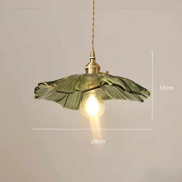 Pendant Lamp Flower Design with Glass Shade for Dining Room and Bedroom | Sansoti