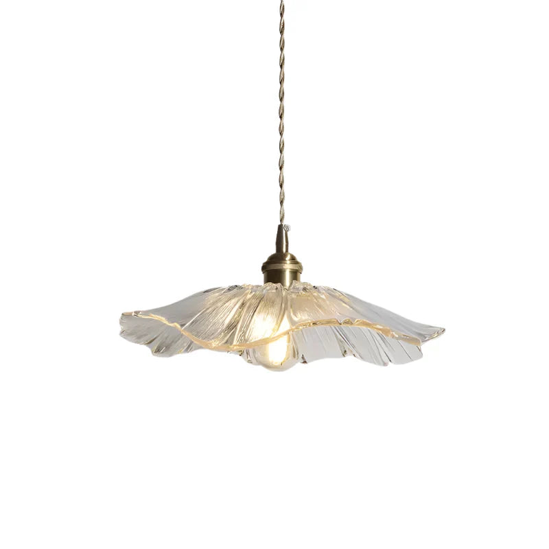 Pendant Lamp Flower Design with Glass Shade for Dining Room and Bedroom | Sansoti
