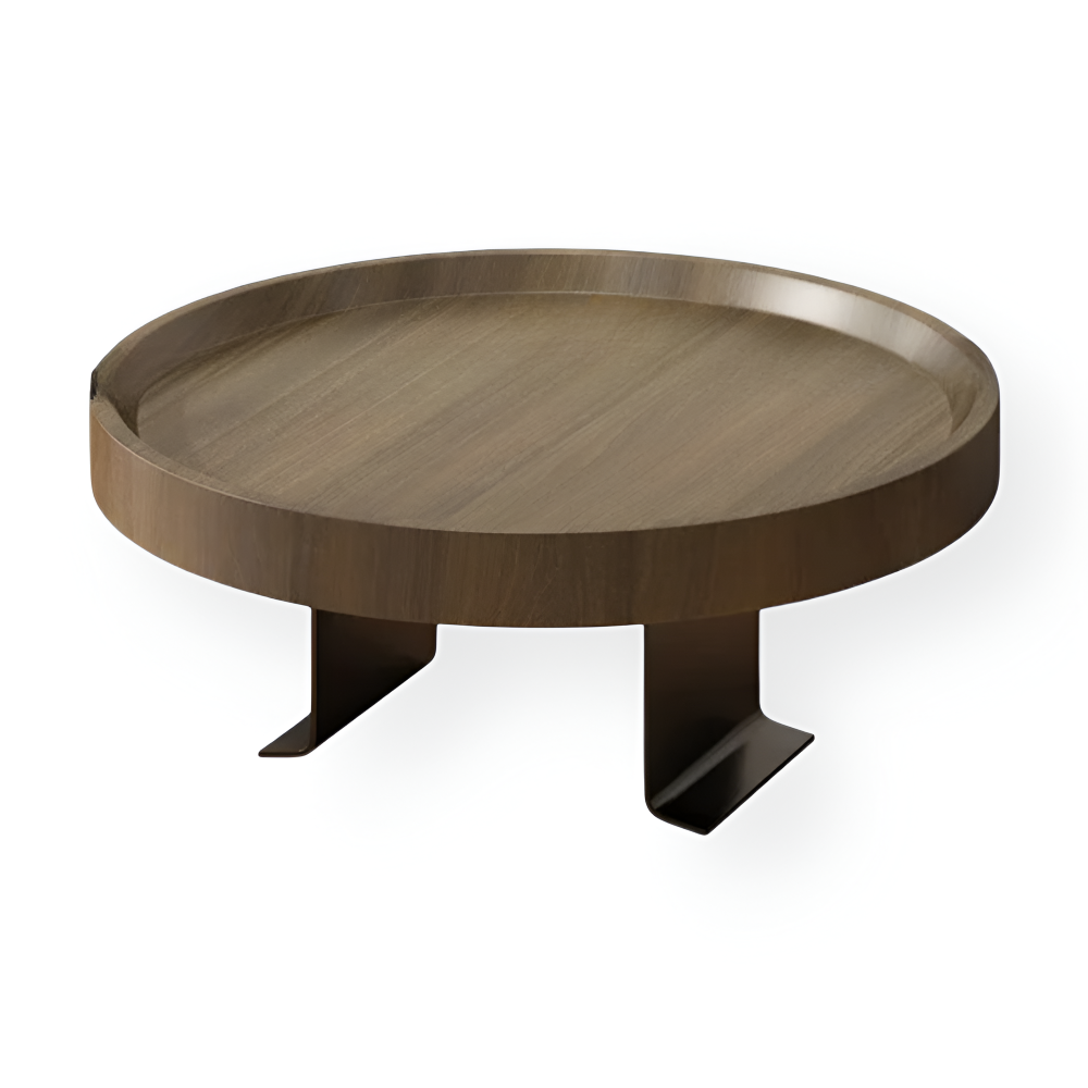 Ronde Bijzettafel voor Bankleuning - Klaptafel voor Snacks en Drankjes | Sansoti