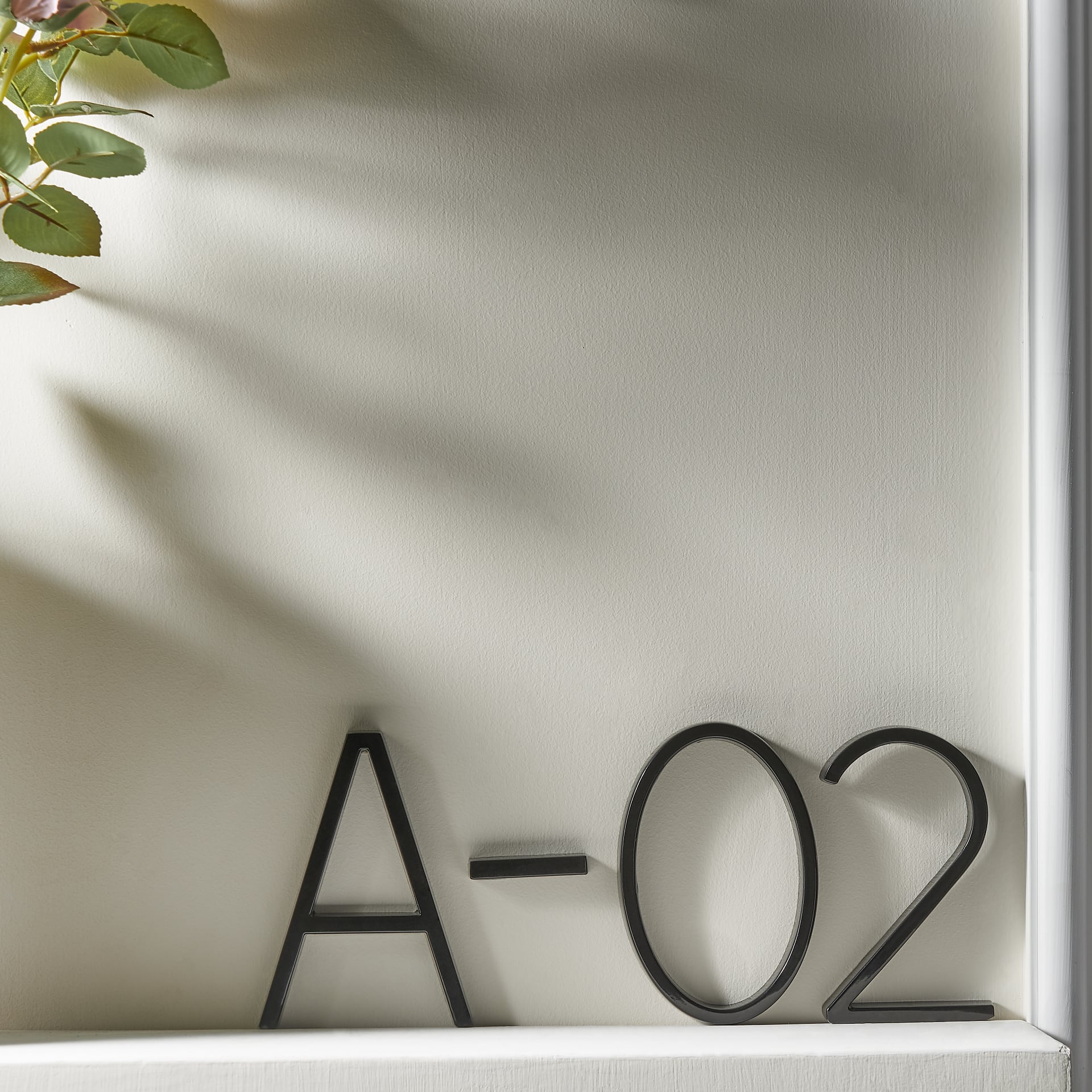 Huisnummer Zwart Metaal 20cm Modern Zinc Alloy Gevel | Sansoti