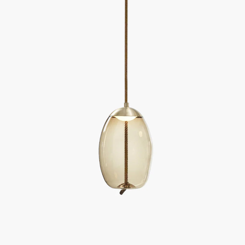 Handgeblazen Glazen Hanglamp Modern Design – Glas en Metaal – Instelbare Kabel 150cm – Geïntegreerde LED – 4 Modellen & Kleuropties | Sansoti