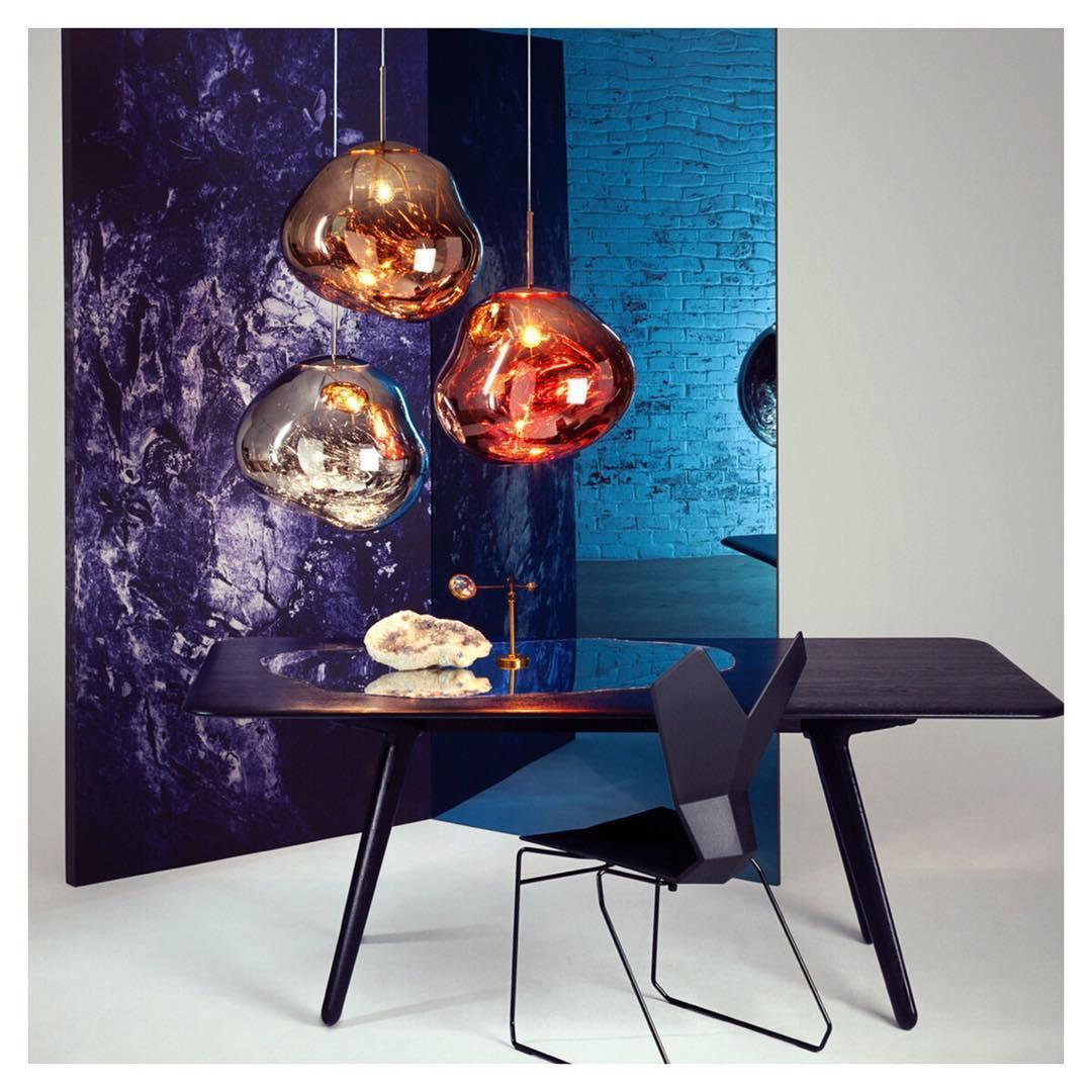 Hanglamp Modern Gesmolten Glas Effect ø18-48 cm Chroom Goud Rosé Goud met Spiegelreflectie voor Eetkamer Woonkamer | Sansoti
