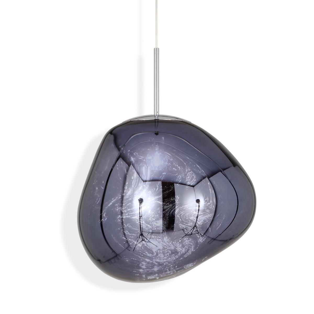 Hanglamp Modern Gesmolten Glas Effect ø18-48 cm Chroom Goud Rosé Goud met Spiegelreflectie voor Eetkamer Woonkamer | Sansoti