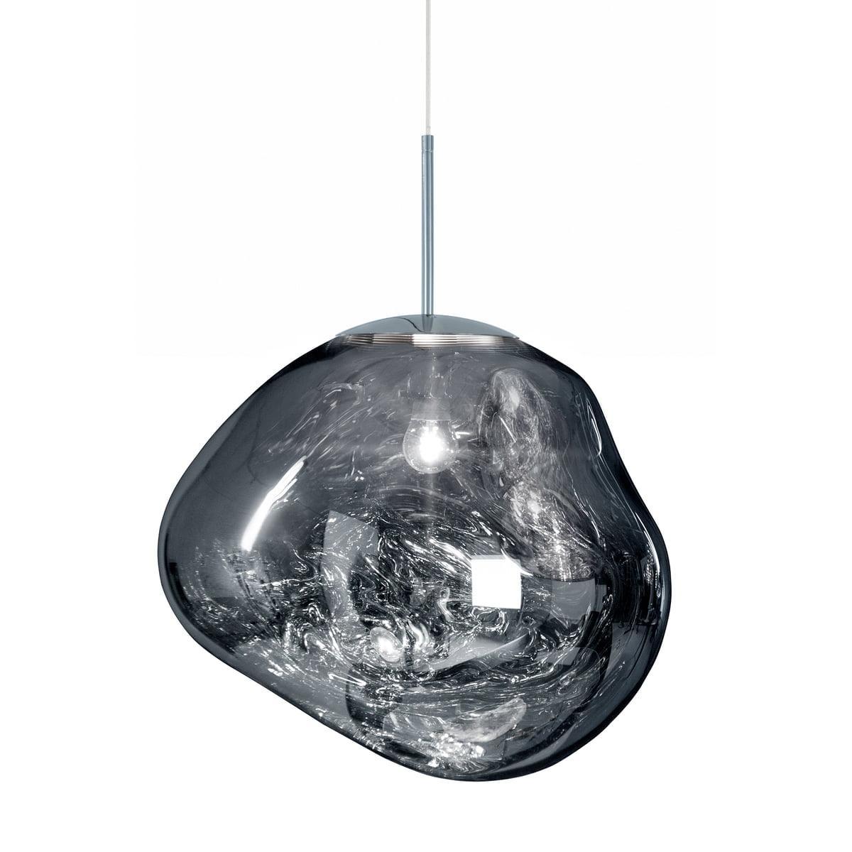 Hanglamp Modern Gesmolten Glas Effect ø18-48 cm Chroom Goud Rosé Goud met Spiegelreflectie voor Eetkamer Woonkamer | Sansoti