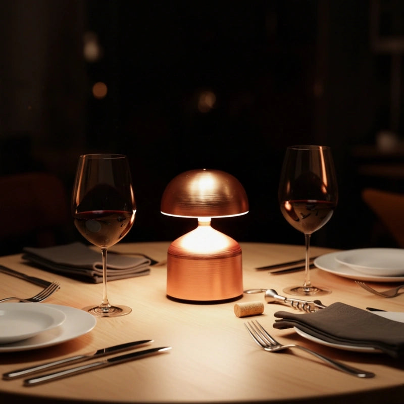 Moderne IJzeren Tafellamp Dimbaar & Oplaadbaar USB LED 5 Vormen | Sansoti