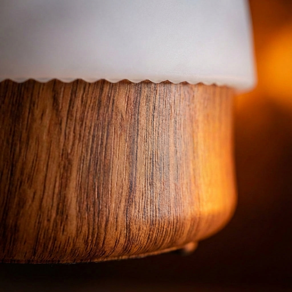 Nachtlamp Paddenstoel Siliconen Hout LED Dimbaar Kleurtemperatuur Instelbaar Slaapkamer Kinderkamer Bureaulamp Nachtlampje | Sansoti